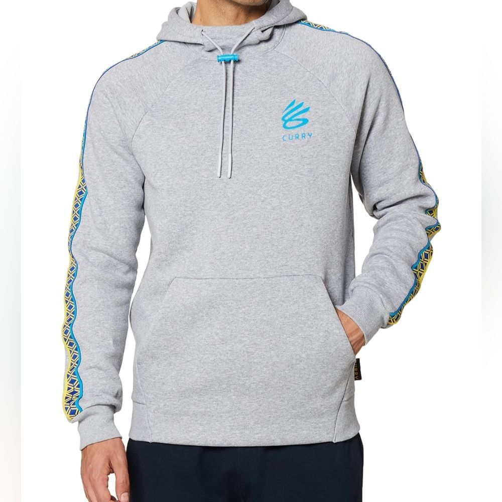 Under Armour CURRY Fleece Hooded sweatshirt Size Medium Gray Hoodie